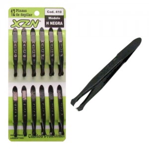 XZN PINZA DE DEPILAR NEGRA x 12u